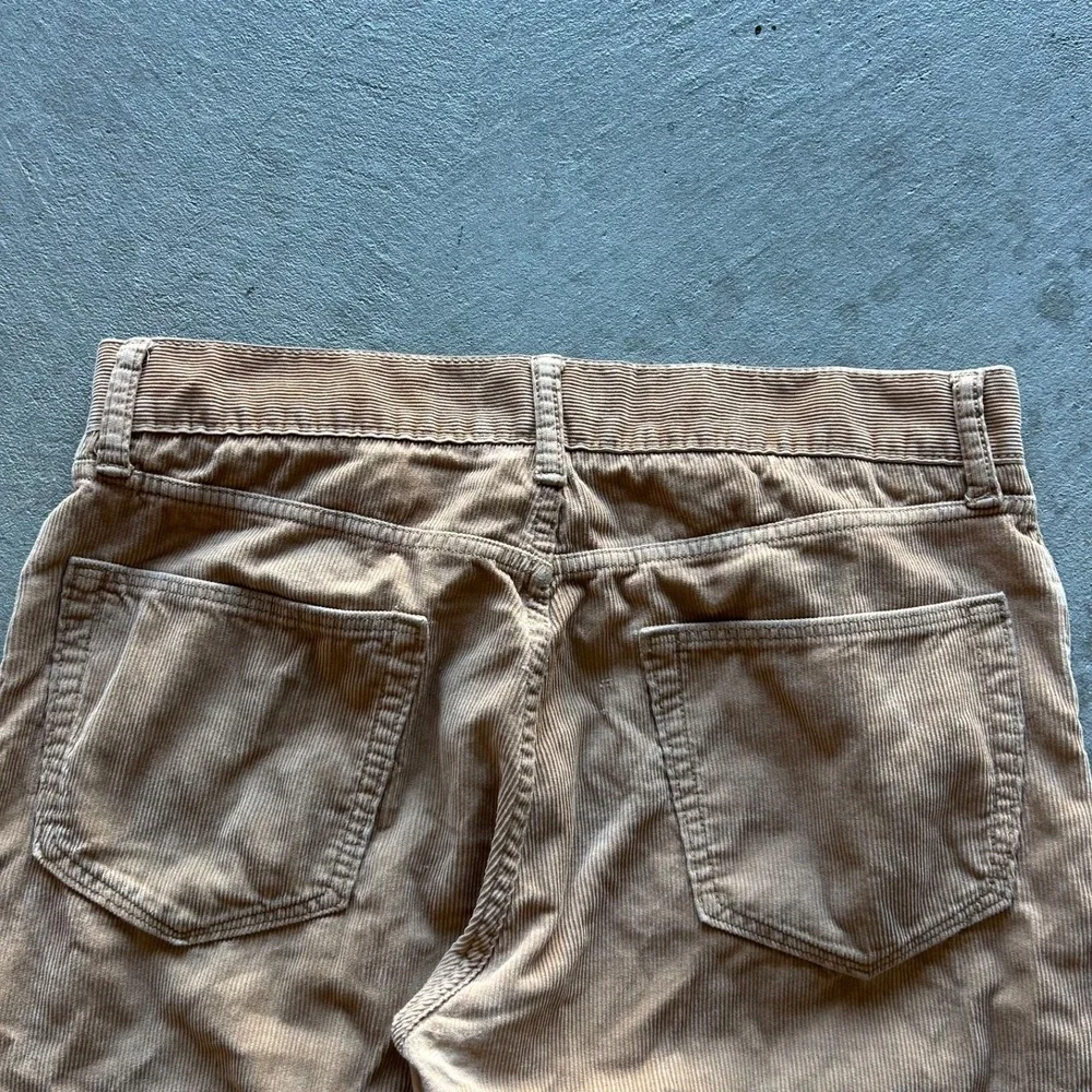 Banana Republic Corduroy Pants Size 31x32 Tan Pima Cotton Chino Straight Leg